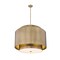 Z-Lite Harlech Chandelier, 4-Light, 32.5 In.W x 25 In.H, Rubbed Brass/Rubbed Brass 739P32-RB - alternate 2